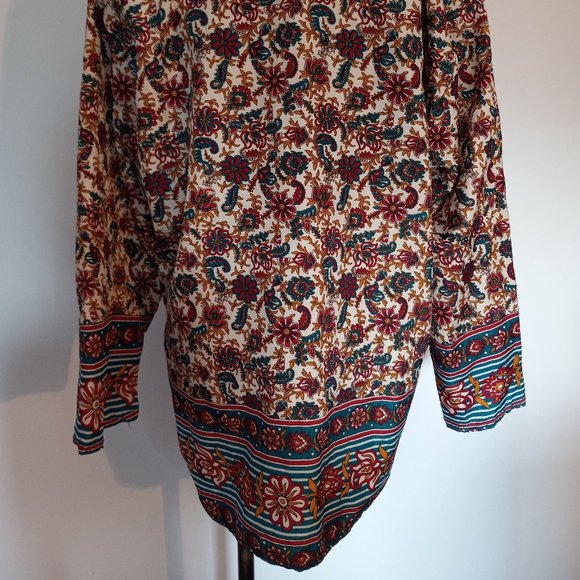Printed Tunic top, Made in India, Rayon - Picture 5 of 7